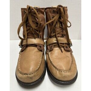 Polo Ralph Lauren Ranger HI II boys Youth size 7  lace up brown leather boots